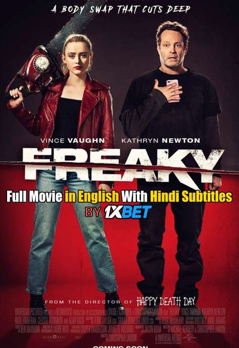 Download Freaky (2020) 720p HD [In English] Full Movie With Hindi Subtitles FREE on 1XCinema.com & KatMovieHD.io