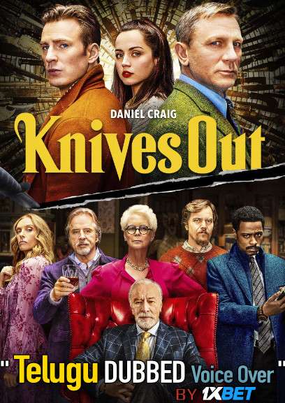 Knives Out (2019) Telugu Dubbed (Voice Over) & English [Dual Audio] BDRip 720p [1XBET]