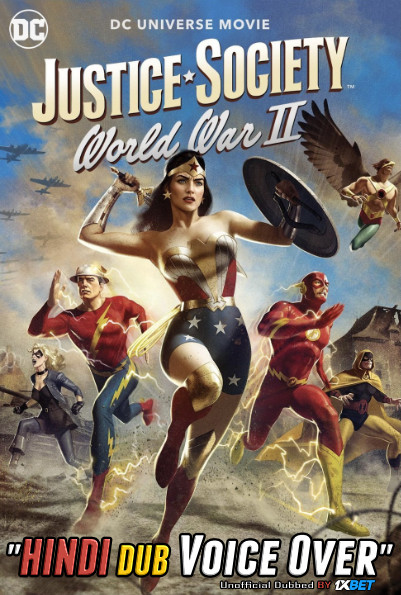 Justice Society World War II (2021) WebRip 720p Dual Audio [Hindi (Voice Over) Dubbed + English] [Full Movie]
