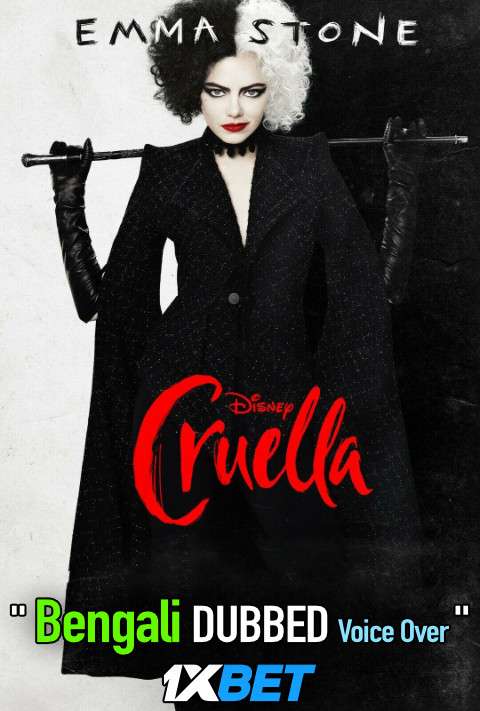 Cruella (2021) Bengali Dubbed (Voice Over) WEBRip 720p [Full Movie] 1XBET