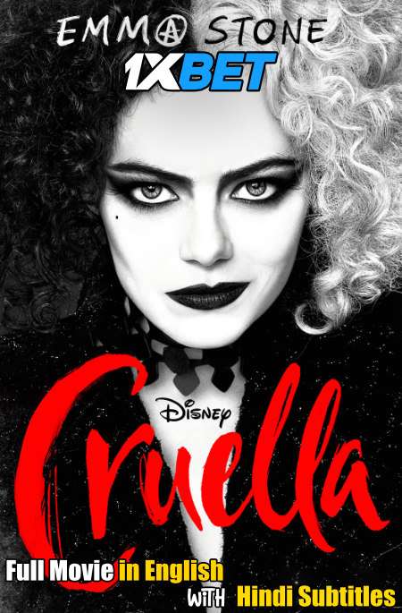 Cruella (2021) Full Movie [In English] With Hindi Subtitles | WEB-DL 720p [1XBET]