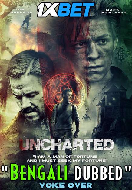 Uncharted (2022) Bengali Dubbed (Voice Over) HDCAM 720p [Full Movie] 1XBET