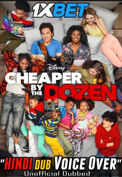 Cheaper by the Dozen (2022) Hindi (Voice Over) Dubbed + English [Dual Audio] WebRip 720p [1XBET]
