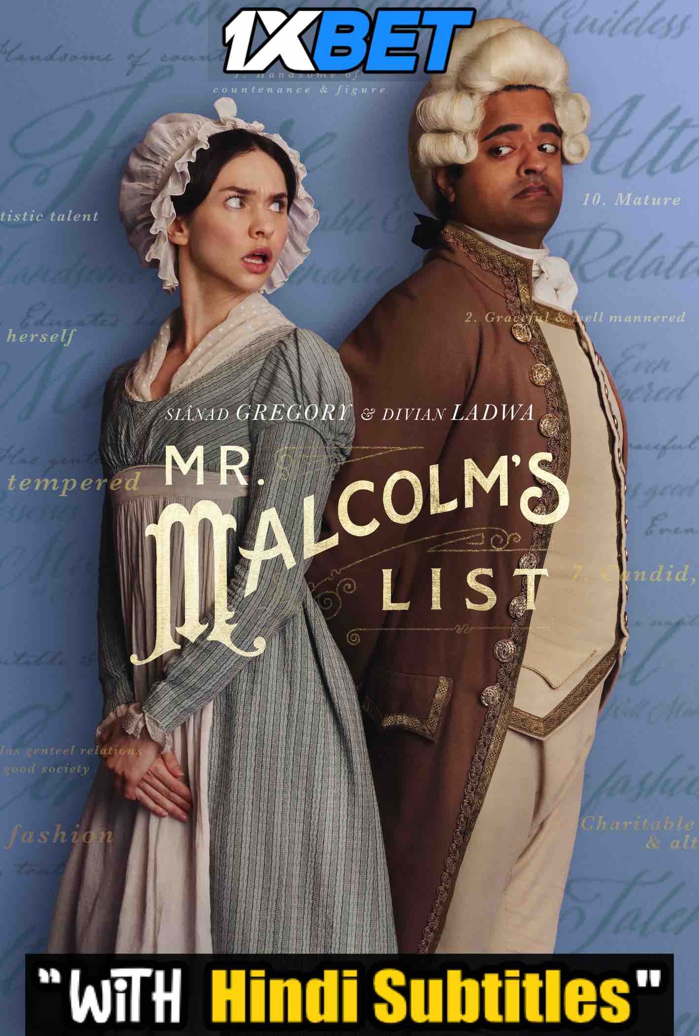 Watch Mr. Malcolm’s List (2022) Full Movie [In English] With Hindi Subtitles  WEBRip 720p Online Stream – 1XBET