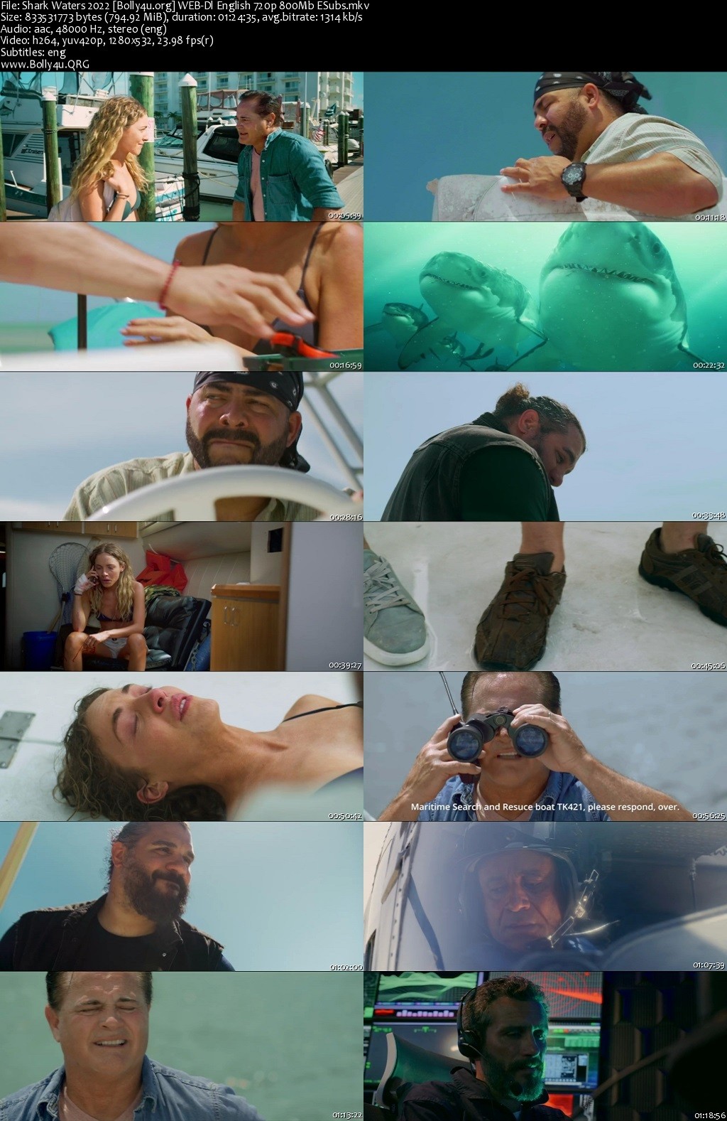 18+ Shark Waters 2022 WEB-DL English Full Movie Download 720p 480p