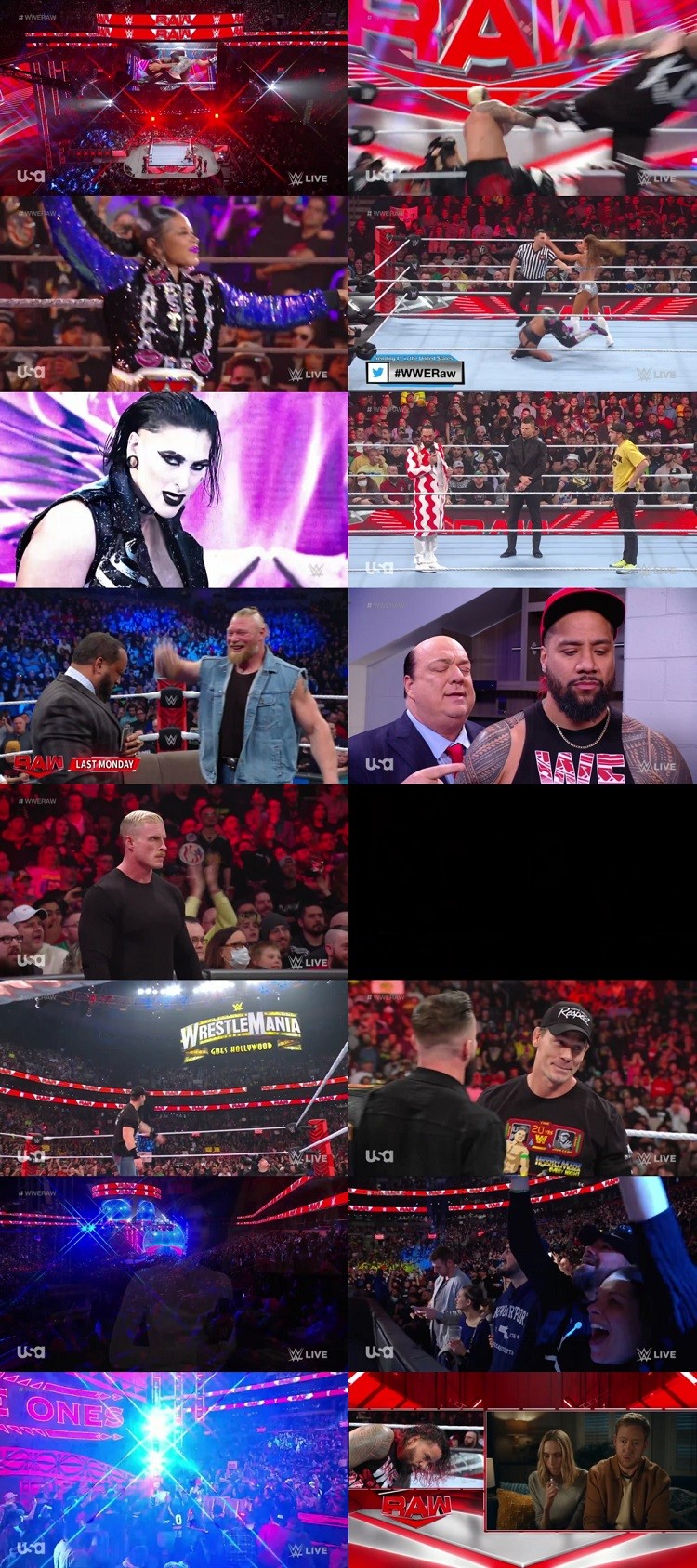 WWE Monday Night Raw 6th March 2023 720p 500MB HDTVRip 480p