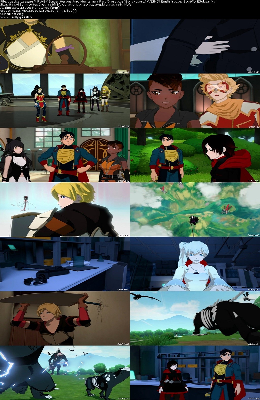 18+ Justice League X RWBY Super Heroes And Huntsmen Part One 2023 WEB-DL English Full Movie Download 720p 480p