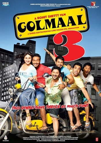 Golmaal 3 2010 Full Hindi Movie 720p 480p BluRay Download