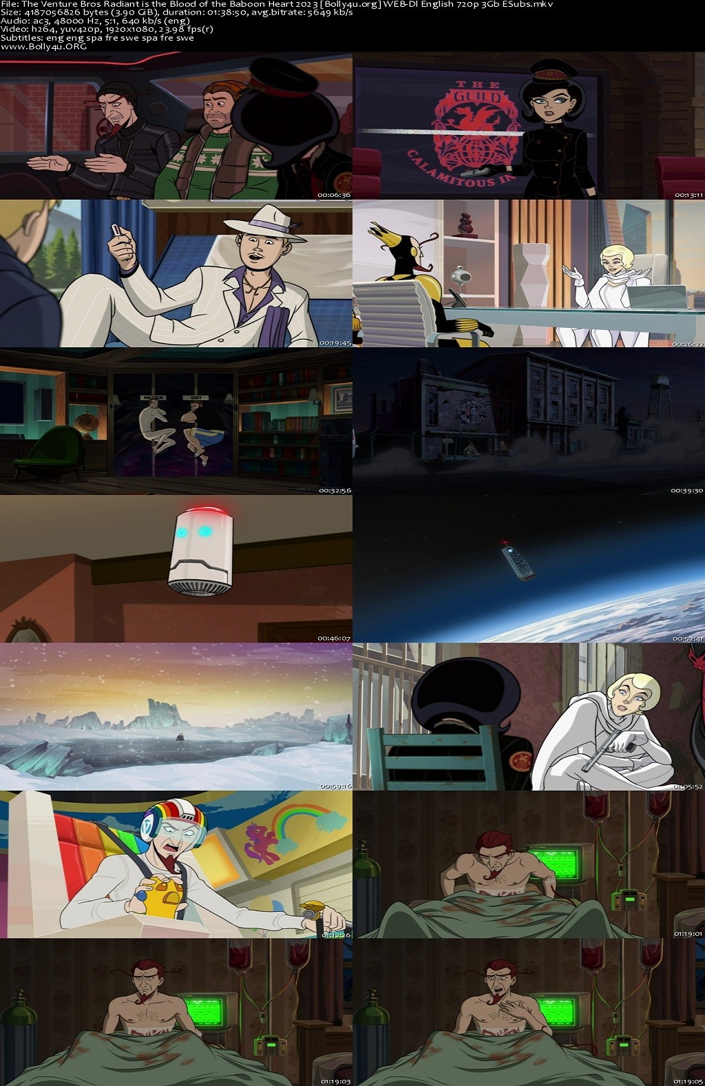 18+ The Venture Bros Radiant is the Blood of the Baboon Heart 2023 WEB-DL English Full Movie Download 720p 480p