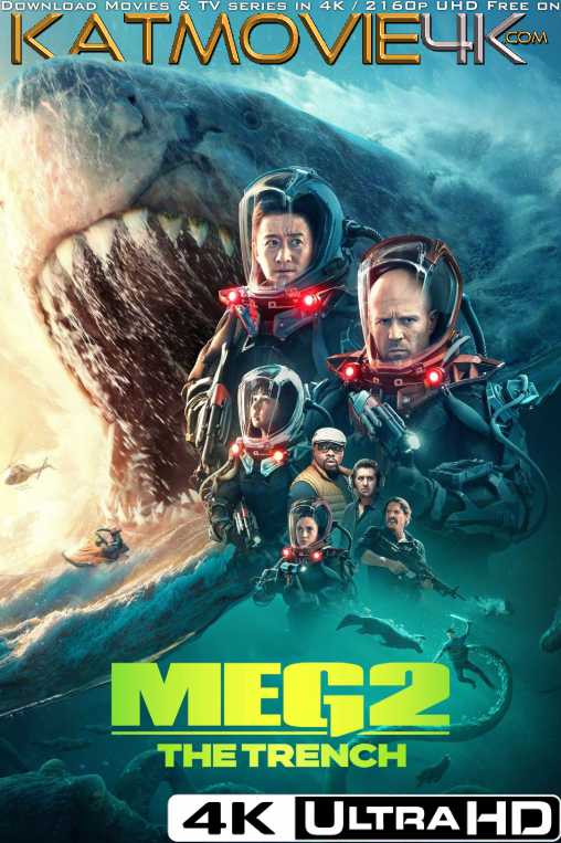 Meg 2: The Trench (2023) 4K Ultra HD Blu-Ray 2160p UHD [Hindi Dubbed & English (5.1 DDP)] Dual Audio | [Dolby Vision / HDR10 & HDR10+ / SDR ] | Full Movie
