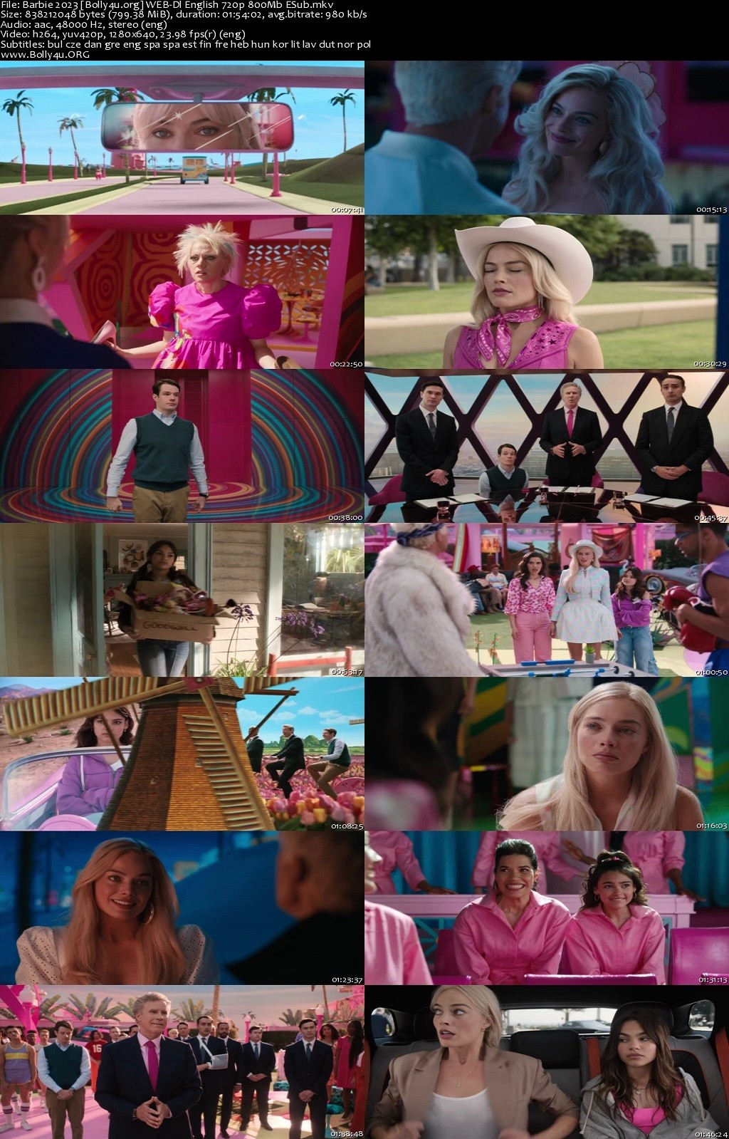 18+ Barbie 2023 WEB-DL English Full Movie Download 720p 480p