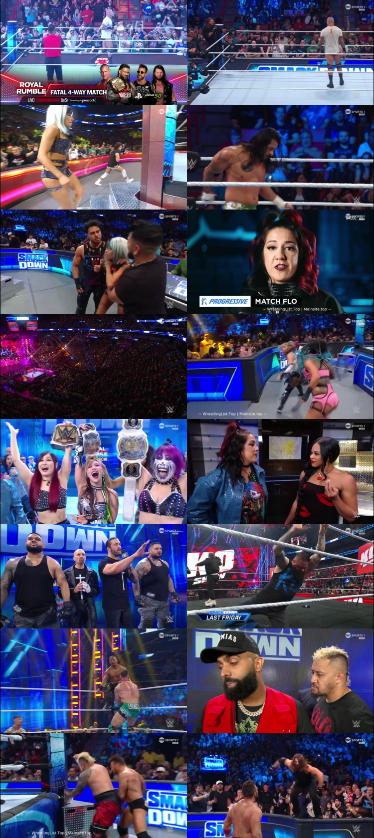 WWE Friday Night Smackdown January 26th 2024 720p 350MB WEBRip 480p
