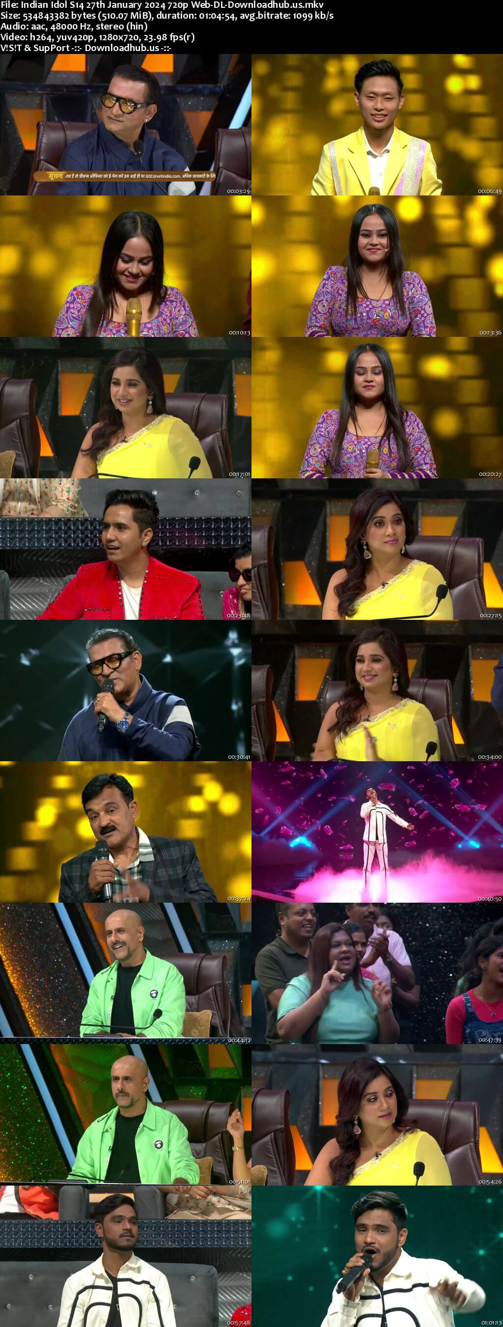 Indian Idol S14 27 January 2024 Episode 33 Web-DL 720p 480p