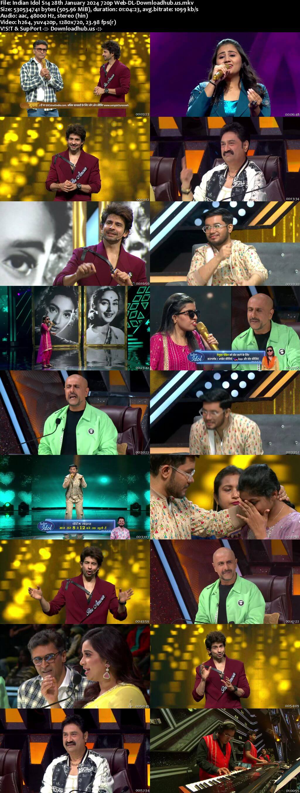 Indian Idol S14 28 January 2024 Episode 34 Web-DL 720p 480p