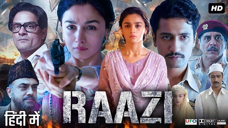 Raazi (2018) 1080p | 720p | 480p BluRay  [Hindi (DD 5.1)] x264 ESubs 2.4GB | 1.3GB | 450MB