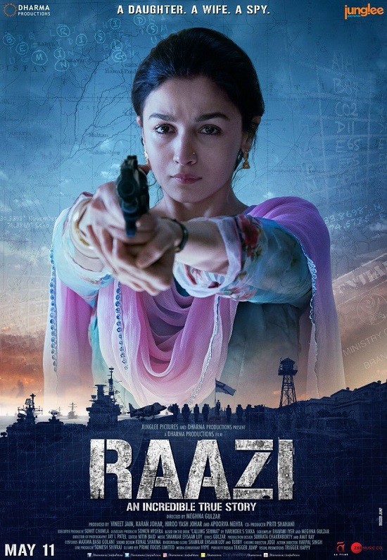 Raazi 2018 Hindi Movie DD 5.1 1080p 720p 480p BluRay ESubs x264