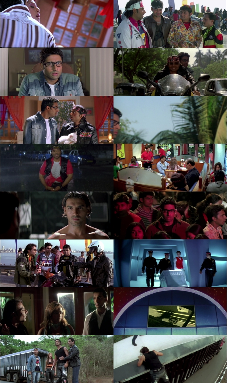 Dhoom 2004 Hindi Movie DD5.1 1080p 720p 480p BluRay ESubs x264 HEVC