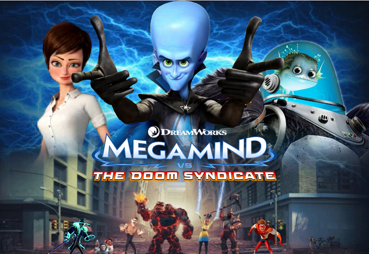 Megamind vs the Doom Syndicate (2024) 720p | 480p WEB-HDRip  [English (DD 2.0)] x264 ESubs 800MB | 300MB