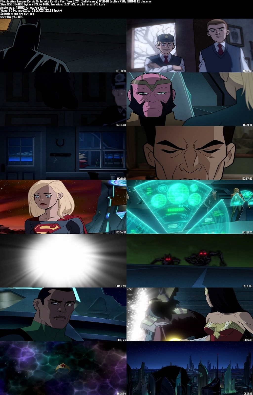 18+ Justice League Crisis On Infinite Earths Part Two 2024 WEB-DL English Full Movie Download 720p 480p
