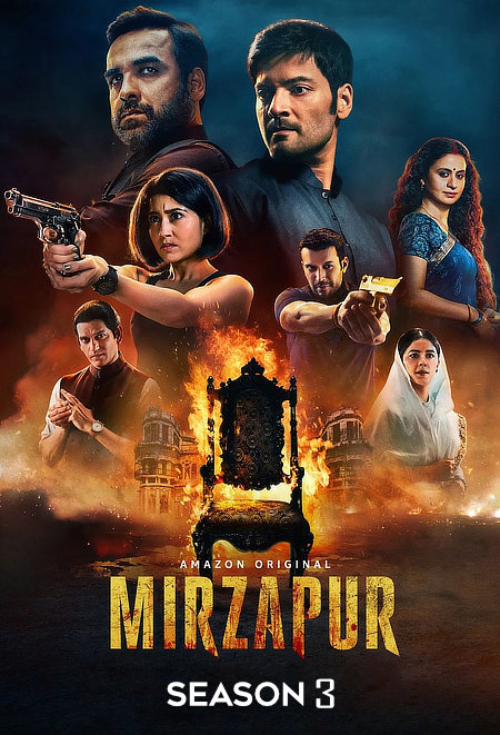 Mirzapur (Season 3) WEB-DL [Hindi DD5.1] 4K 1080p 720p & 480p [x264/HEVC] HD | ALL Episodes [PrimeVideo Series]