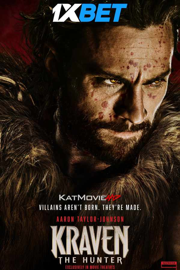 Kraven the Hunter (2024) Full Movie in Hindi Dubbed (Clean Audio) [WEBRip 1080p / 720p / 480p HD] – 1XBET