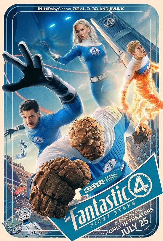 The Fantastic Four First Steps (2025) 1080p 720p 480p HEVC HDRip x264 ESubs [Single Audio] [English]