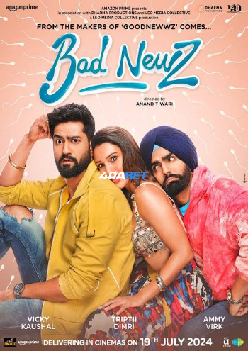 Bad Newz 2024 (MULTI AUDIO) 1080p WEBRip HIN DUB (Voice Over) X264 4RABET